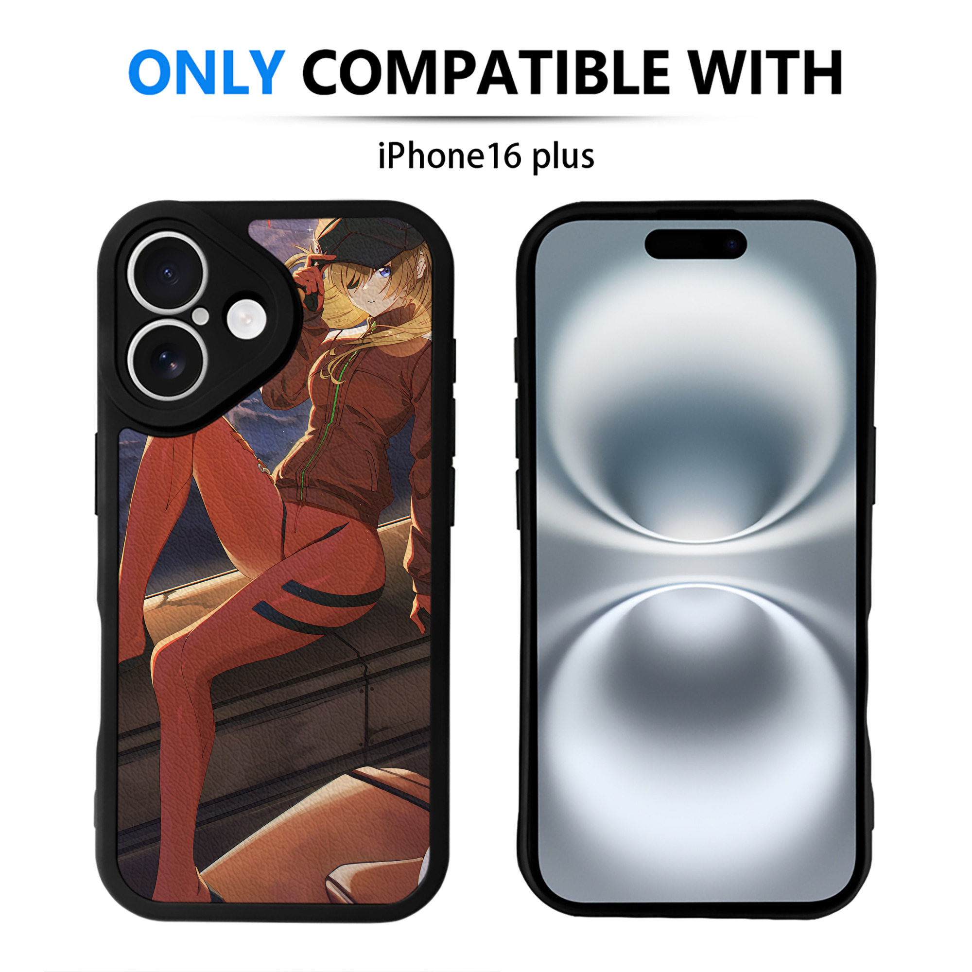 （画像用） EVA 新世紀エヴァンゲリオン 【iPhone 16シリーズ対応】シリコンスマホケース（レザー調） 材質：シリコン